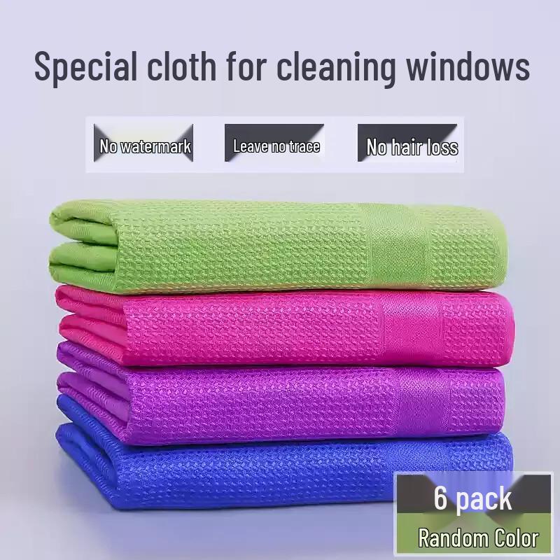 Ally Microfiber Glass Cleaning Cloths (6-Pack)