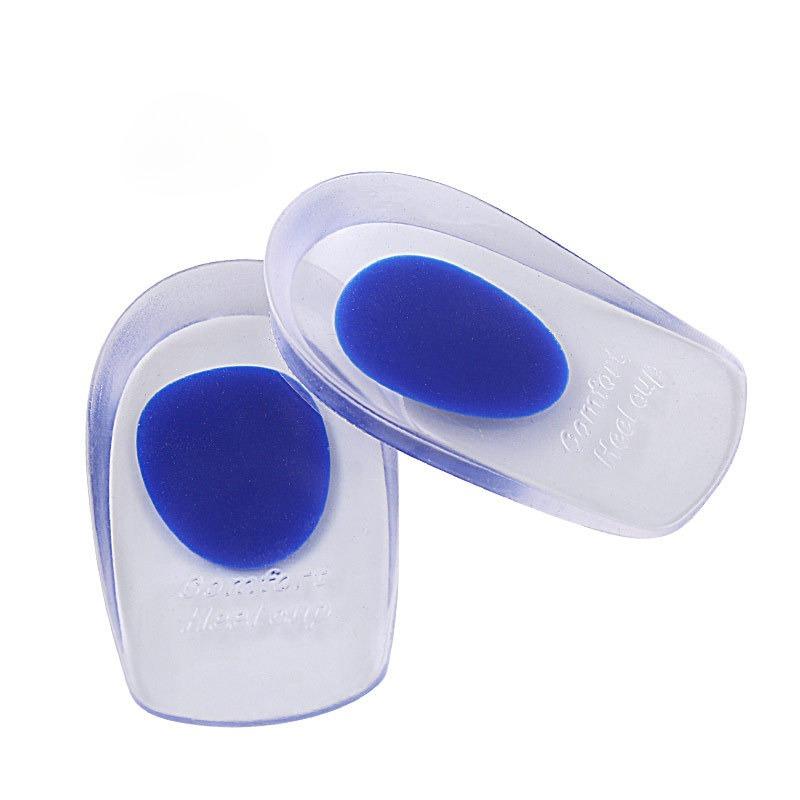 Soft Silicone Gel Insoles for Heel Spurs Pain Relief Foot Cushion Foot Massager Care Heel Cups Shoe Pad Height Insoles