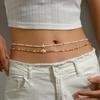 2 Stück/Set Seestern Bikini Bauchkette Körperschmuck Körperkette Schmuck Perlen Taillenkette Strand