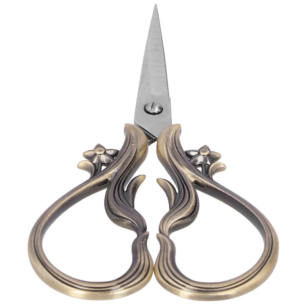 Retro Scissor Stainless Steel Craft Embroidery DIY Needle Art Work Sewing SuppliesMulticolor
