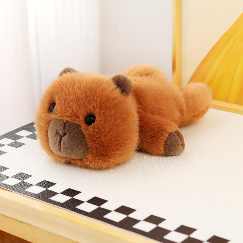 Flat Series Lying Turtle Pig Duck Animal Plush Toy Stuffed Doll Gift Decoration