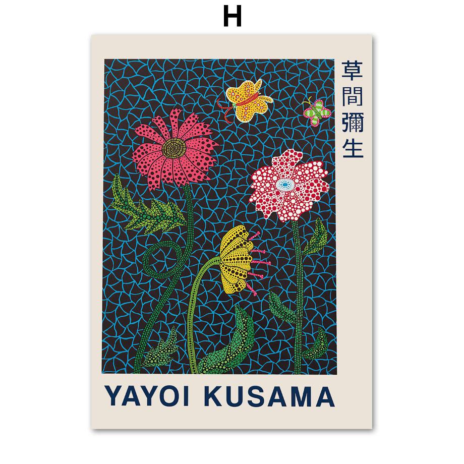 Yayoi Kusam Polka Dots Kürbisse Abstrakte Wand Kunst Leinwand Malerei Nordic Poster Und Drucke Wand Bilder Für Wohnzimmer Dekor