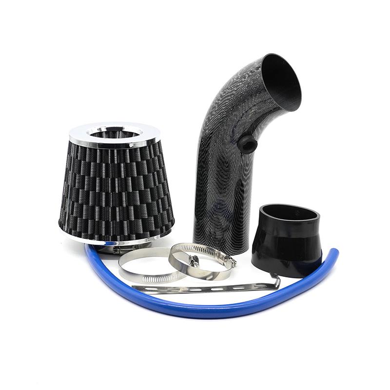 3" 76mm Universal Car Racing Cold Air Intake System Turbo Induction Pipe Tube Kit Cone High Flow Performace Air Filter Inlet