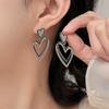 Fashion Geometric Bow Flower Pearl Earrings Women'S Premium Versatile Small Fragrant Wind Earrings