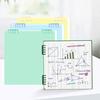 Binder Notebook Refillable 10 Hole Pre-Punched Binder Journal Notebook 120 Pages Gridded for Noting Planning Journaling