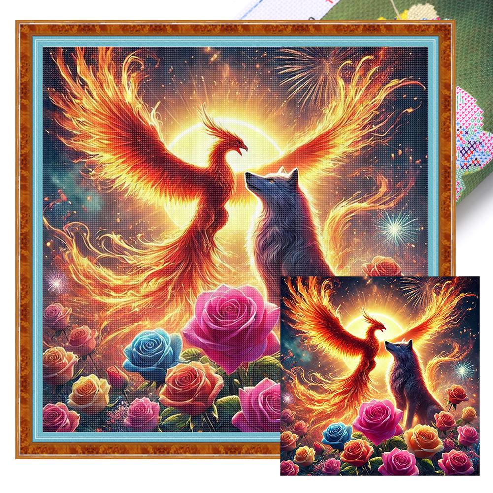 

Набор для вышивания крестом с принтом животных DIY 11CT Набор для вышивания Рукоделие Домашний декор