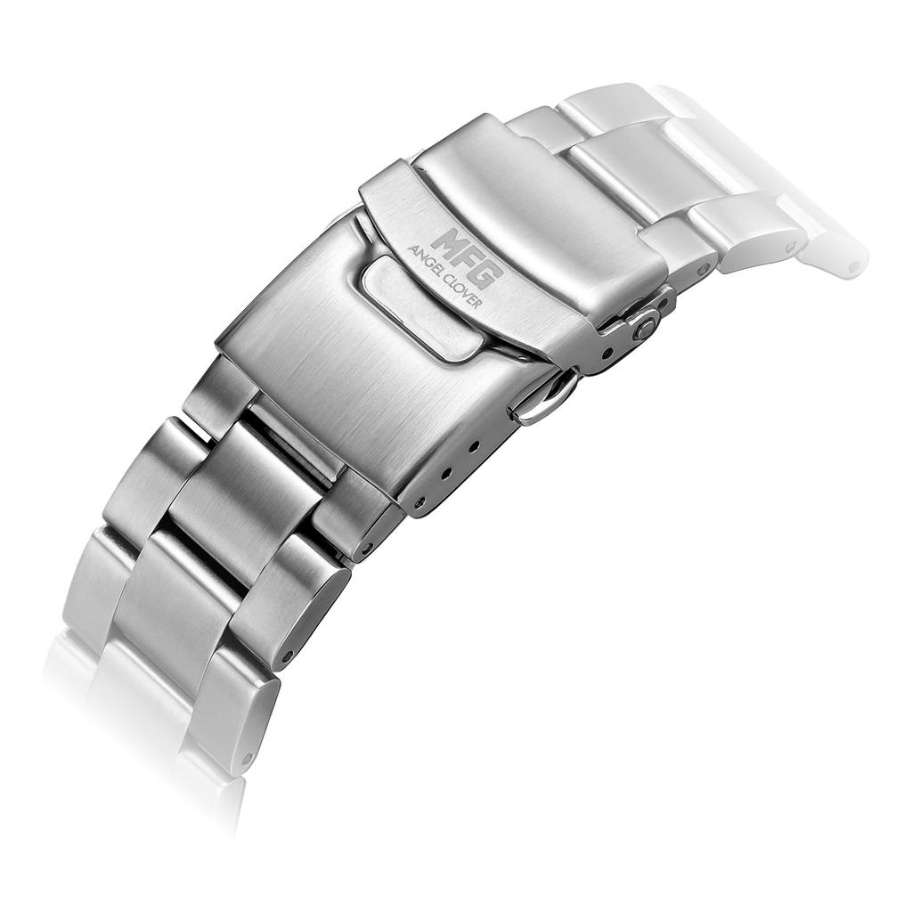 AngelClover AngelClover MF Ghost Solar 3 ATM Water Mineral Blue Stainless Steel Men's Watch, Collaboration, NTS44MFG-AL, Battery, Resistance, Glass,