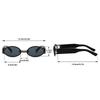 2Pcs Fashion Square Oval Plastic&Metal Frame Women Sunglasses for Men Daily Life Eyewear Accessories