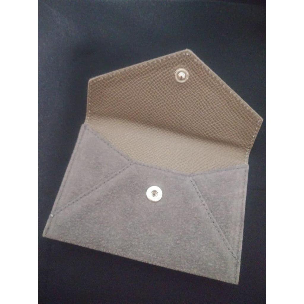 Used New OMEGA Omega card case with box (gray color)