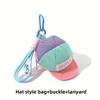 3-delige Dopamine Kleurblokken Opbergtas Set, met haak en koord, multifunctioneel voor reizen, munten, oordopjes en sleutels.
