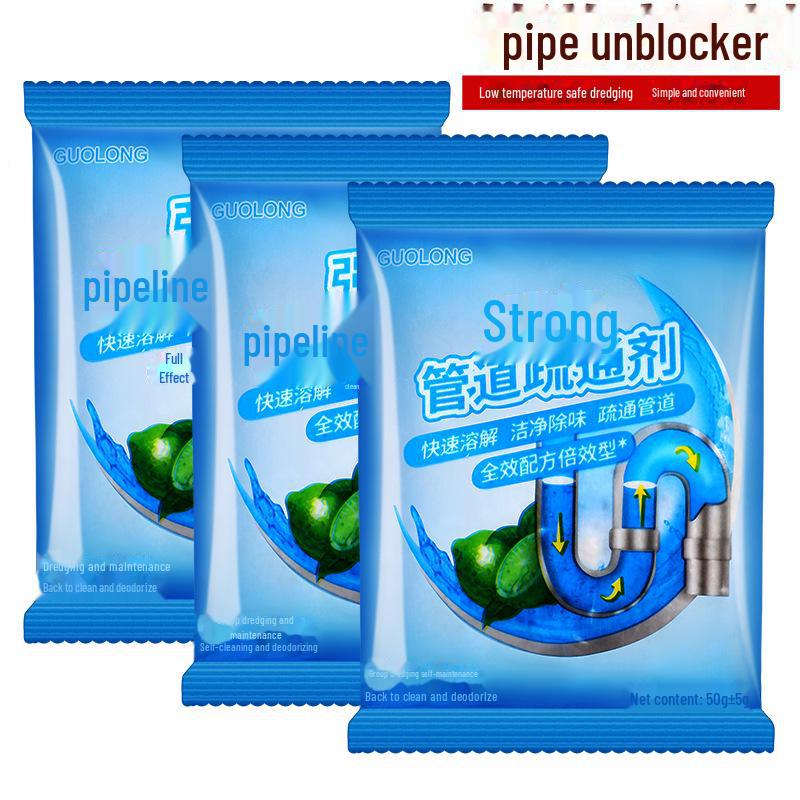 Drain Cleaner & Deodorizer for Kitchen and Bathroom Blockages