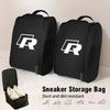 abcd1 Car Shoe Storage Bag Sneakers Organizer Foldable Travel Accessories  For Volkswagen VW R Passat Golf Tiguan Polo Scirocco Jetta