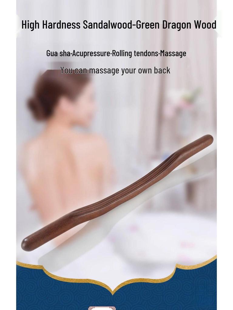 Santalová masážní tyčinka: Univerzální škrábka na záda a meridiánová tyč