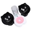 Cat Food and Water Bowl Set Neck Guard 3 In 1 Double Cat Feeding Bowl and Automatic Water Dispenser Set for Home Pet