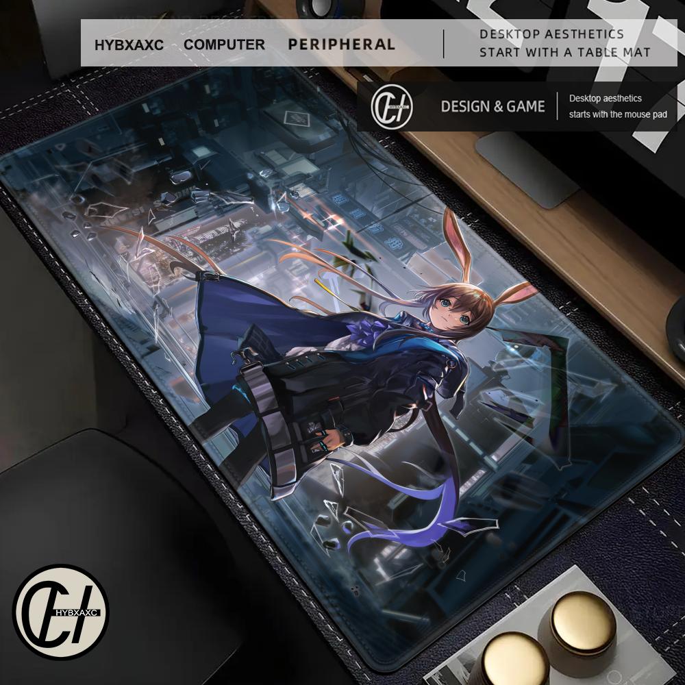 Anime Mouse Pad Gamer Computer Accessories Rubber Desk Mat Arknights XXL Playmat Gaming Office Deskmat Mousepad Large Pc Carpet