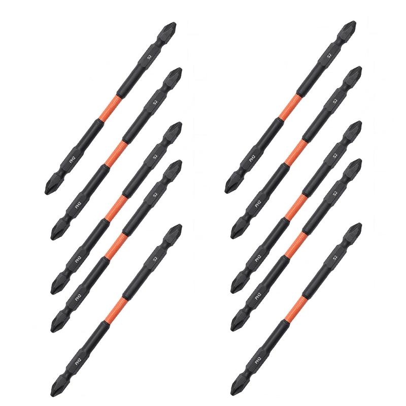High Strength S2Steel Double Headed Crosses Screwdriver Bits for Versatile Use in Various Repair and Assembly Tasks