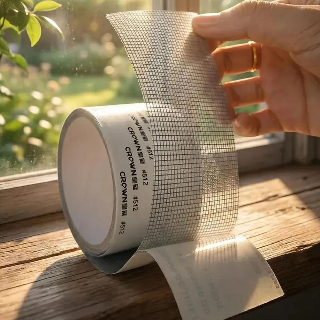 Selbstklebendes Netz-Reparaturband für Fenster und Türen, Reparatur-Set, Langlebiges Netz-Reparaturband für Fliegengitter, Fensterreparatur 10cm x 2m