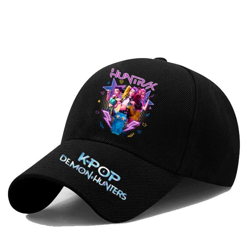 Kpop Hexe Jagd Mädchen Baseballkappe Student Frühling und Sommer Farbe Herren und Damen Baseballkappe Outdoor Western Stil All-Match Original Hut