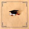 Creative Graduation Gift Metal Enamel Brooch Clip Fashion Book Hat Flower Badge Men Women Clothing Pin Fashion Jewelry Accessori