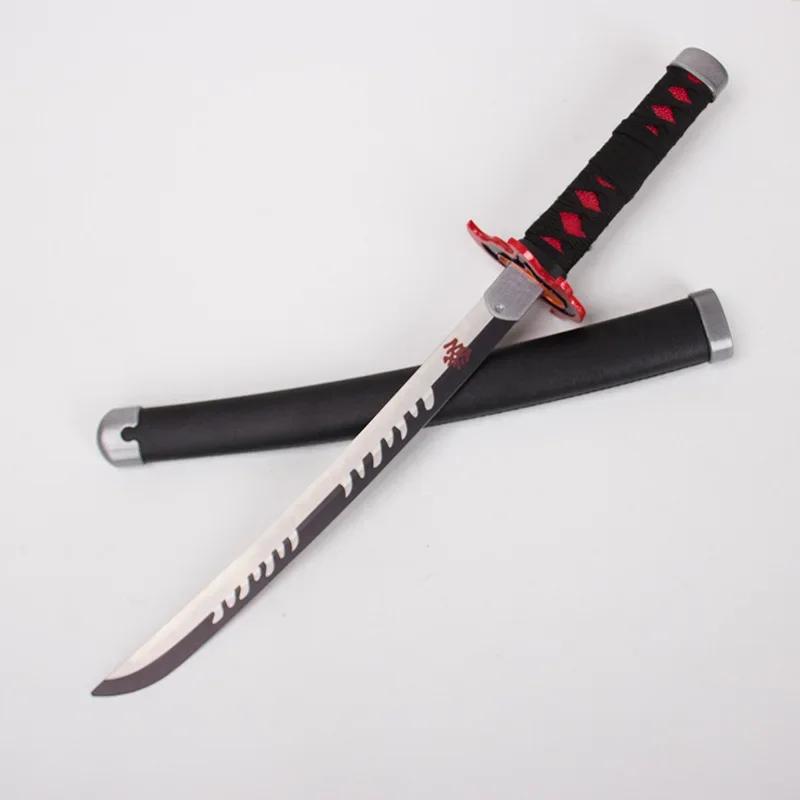 40cm Demon Slayer Metal Katana Kimetsu No Yaiba Cosplay Prop  Japanese Samurai Sword Ninja Knife Real Size Katana Anime Toy Gift