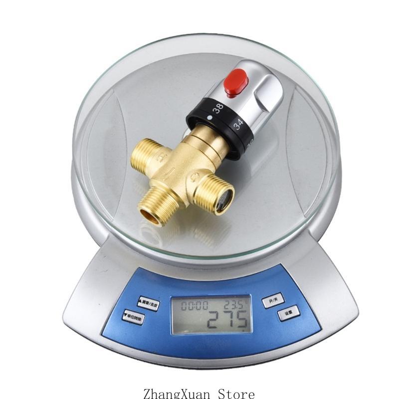 Precisions Temperature Stability DN15 Brass Thermostatic Valves Thermostatic Mixing Valves for Domestic Plumbing 3XUF