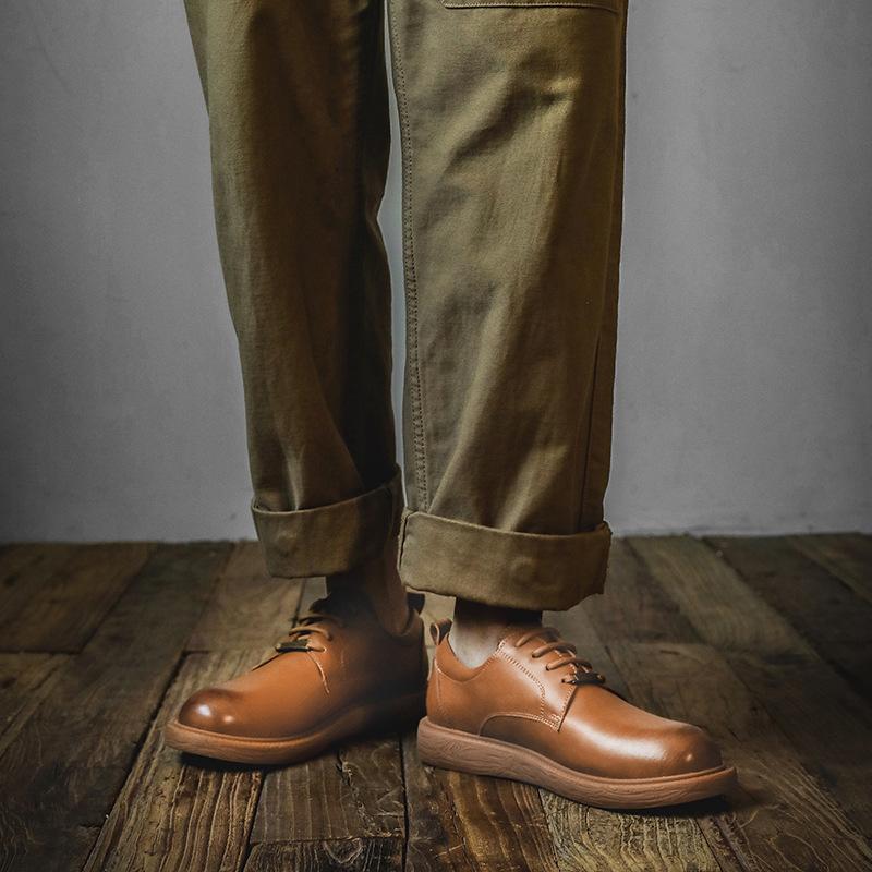 Neue Britische Vintage Herren Oxford Freizeitschuhe Hohe Qualität Plateau Slipper Herren Designer Lederschuhe Mode Sneakers