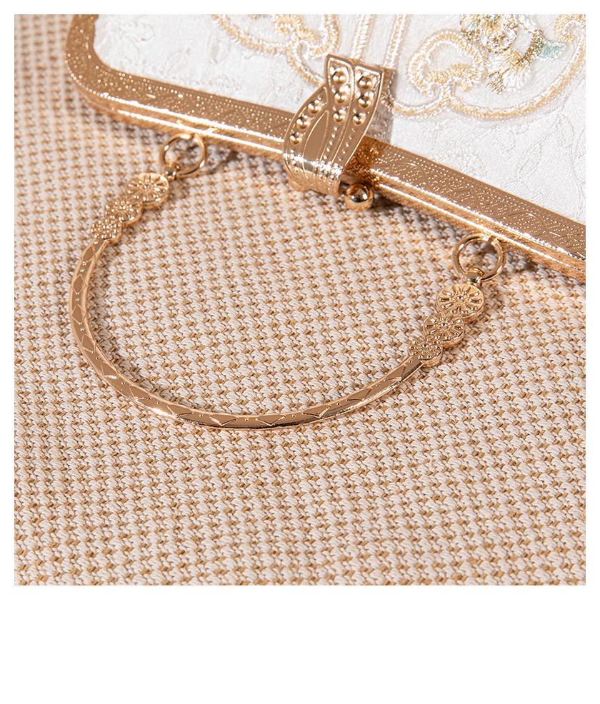 Elegante Hanfu-Tasche: Bestickter Cheongsam-Stil mit Froschknopf-Kissenschloss