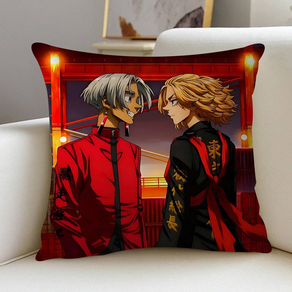 Anime T-Tokyo-Revenger Kissenbezug 30x50 Polyester Sofakissen Dekorative Wurfkissen Heimdekoration Kissenbezug