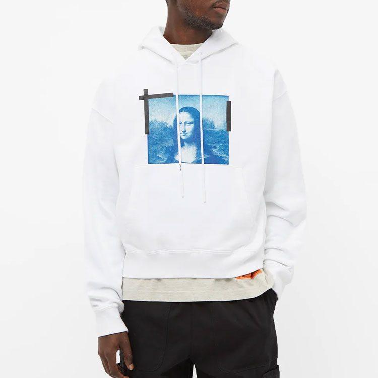 Off- Monalisa Over hoodie OMBB037C99FLE0050145