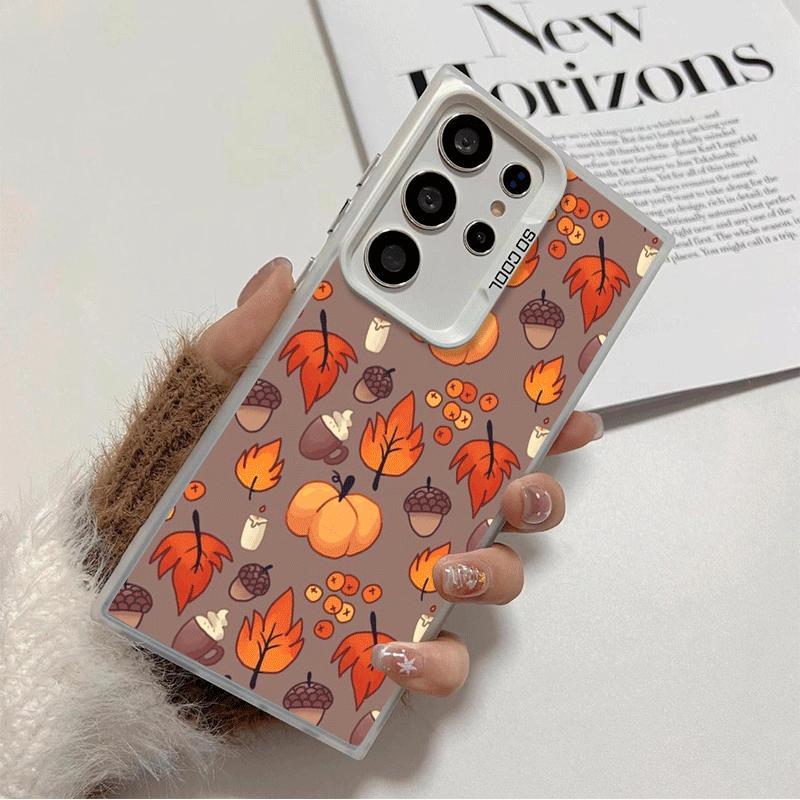 

Pumpkin Happy Fall Autumn Soft Phone Case for Samsung Galaxy S24 S25 FE S26 Edge S23 Ultra S22 Plus S21 + Shockproof Cover Back Samsung S26