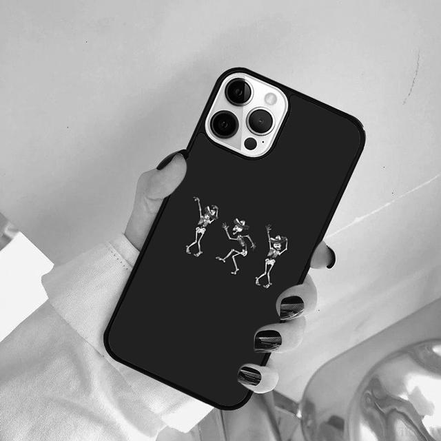 Aesthetics Skeleton Phone Case Cover For iPhone 17 Air 15 Pro MAX 16 Plus 14 12 11 13 Coque