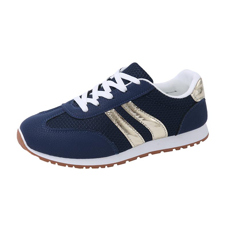 Fashion New Woman Trend Casual Sneakers Comfortable Lace Up Flats Tennis Shoe Breathable Walking Jogging Shoe Zapatillas De Mujer