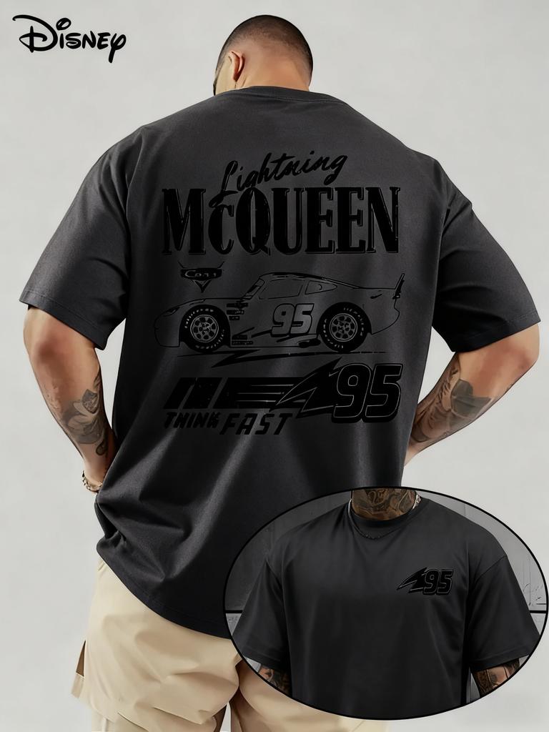 Lightning McQueen Printed T-shirt 2026 Men's and Women's Summer New Harajuku Large Loose Casual Short Sleeve Top