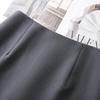 Women's Gray Bodycon Midi Skirt, High-End Spring 2025 Slim Fit