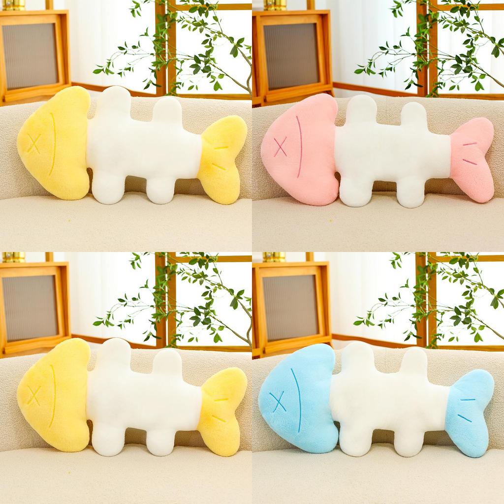 Plush Fish Bone Pillow With Soft Pp Cotton Filling For Kids And Adults