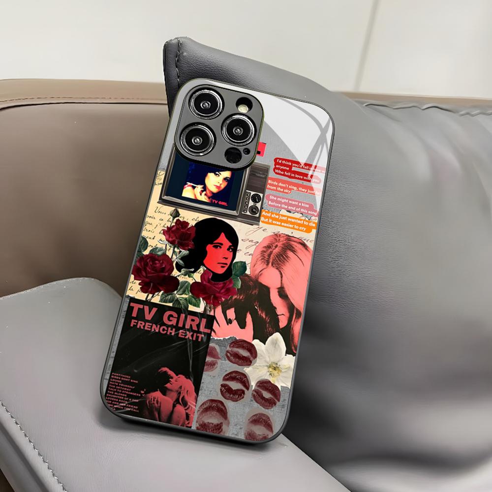 

Горячий Чехол для Телефона Band T-TV Girl для Iphone 17 Air 16 15 14 12 11 13 Pro Max Mini X Xr Xs Puls Черное Стеклянное Покрытие iPhone 13 Pro Max