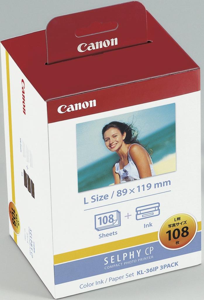 Canon Color Set CP Series KL-36IP 3-Pack Ink/Paper (SELPHY Consumables)