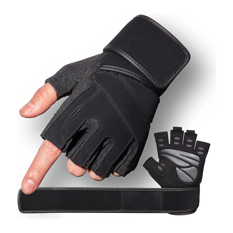 NJ Comfort Fitness Exercise Wrist Support Cross Training Men Full Palm Protection Extra Hand Grips Workout Gloves Weight Lifting M