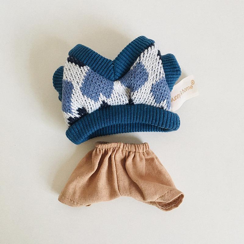 בגדי בובת קטיפה ויניל חמודה 17 ס"מ קופסה עיוורת - תליון LaBuBu שמלת אביזרים