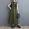 Sleeveless Plus Size Vintage New In Dresses for Women Casual Loose Long Summer Shirt Dress