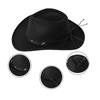Cowboy Hat Christmas Travel Cap Western Hat Outdoor Sun-Protect Jazz Cap Western Cowboy Hat Tibetan Hat Style