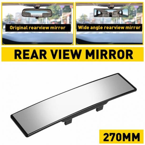 Universal Car Rear View Angle Wide Convex Panoramic Rearview Mirror Click On