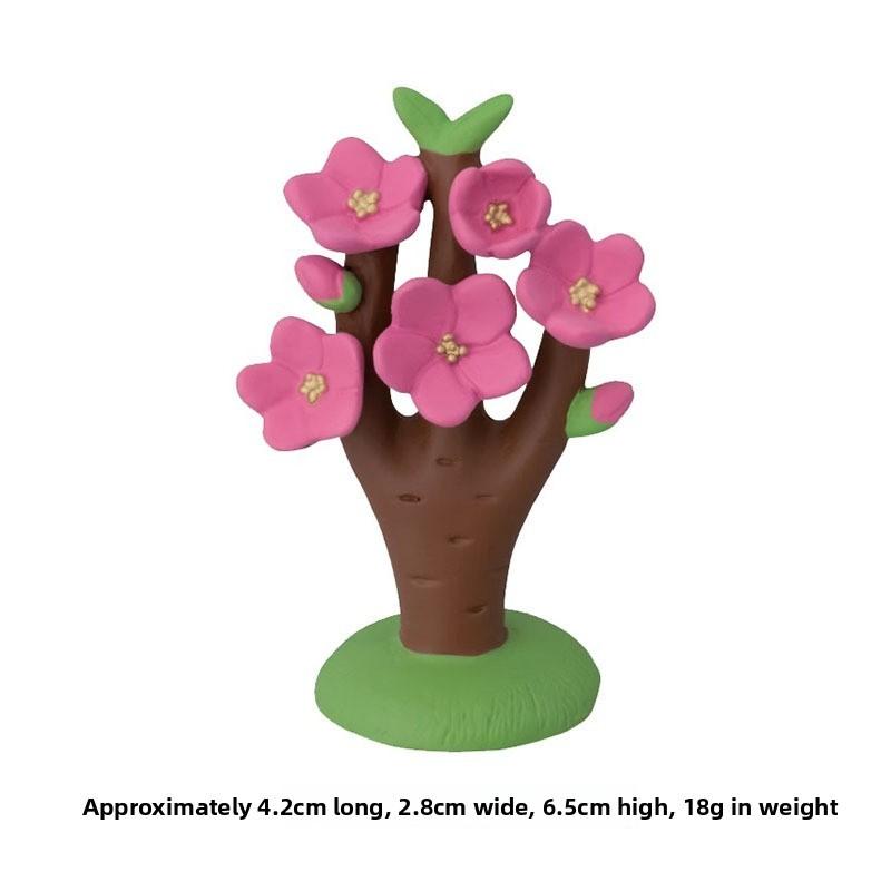 Cherry Blossom Cat Resin Craft With Cute Cat Figurine For Collectors And Gift Ideas