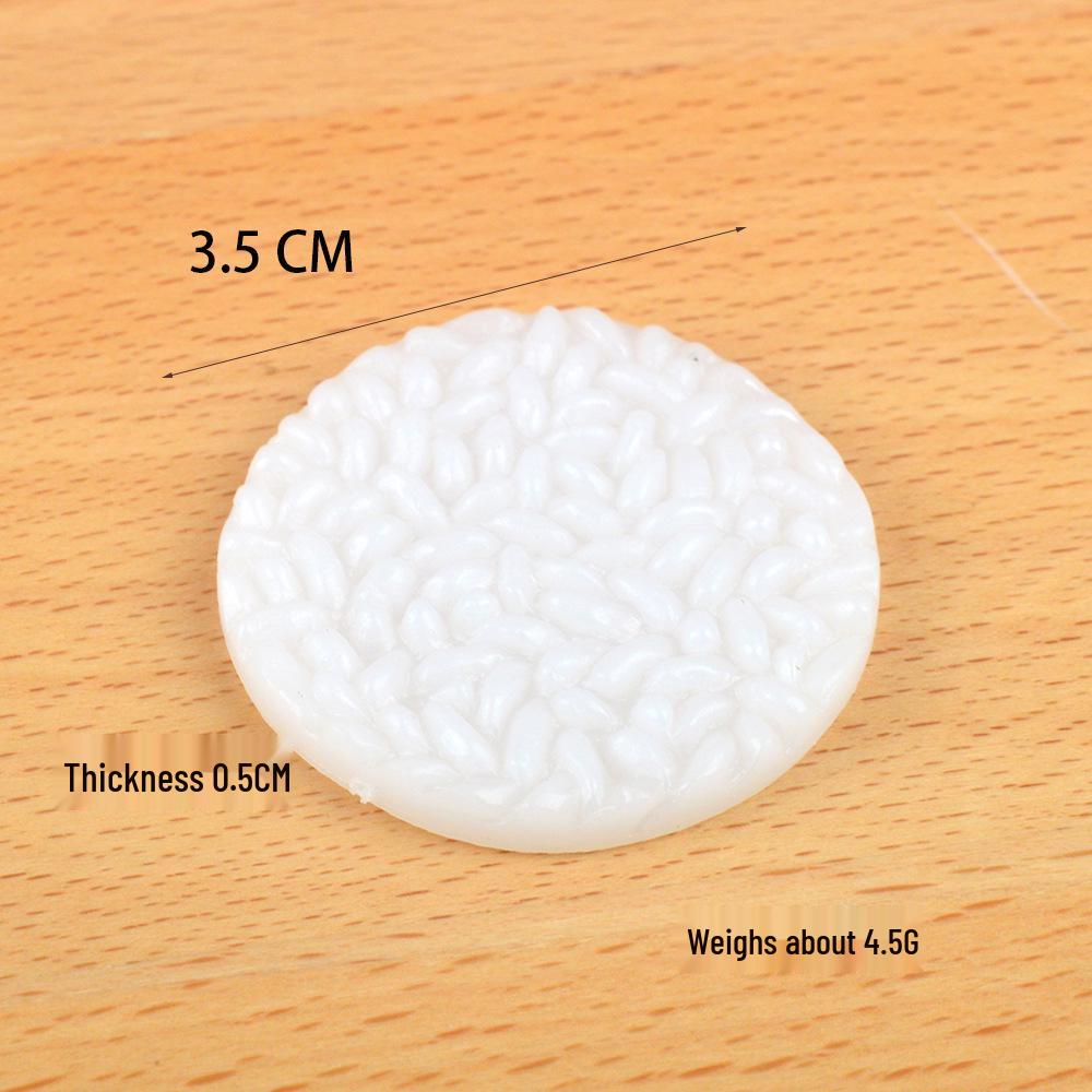 

Симуляция модели риса: Миниатюрная еда для кукольного домика ручной работы, топпинг из белого риса, игрушка