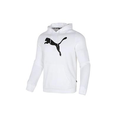 Puma Cf Felino Grande Logo Felpa con Cappuccio Uomo Felpe Bianco 673852-02
