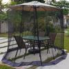 Bug Screen for Outdoor Patio Table Over The Umbrella Cover Net Netting