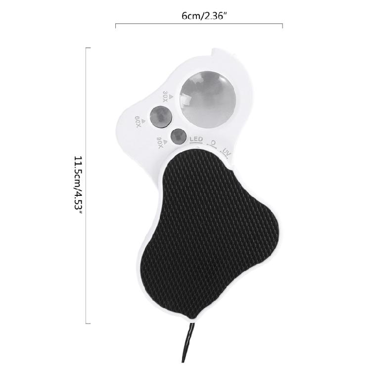Loupe Illuminated Foldable Magnifier Eye Magnifying Jewelry Identification Tool