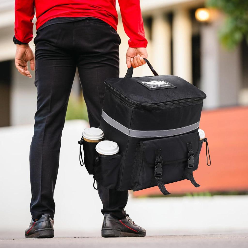 Stylish Insulated Backpack for Food and Pizza Delivery