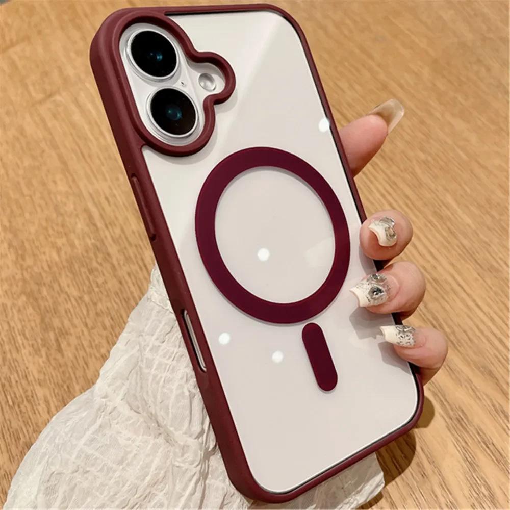 Applicable To iPhone11ProMax Mobile Phone Case Magnetic Transparent Apple 11 Acrylic All-inclusive Anti-drop 11  Case