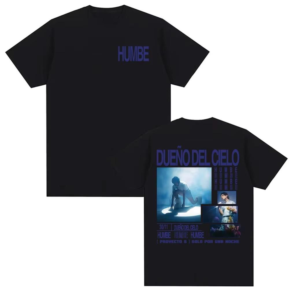 

Humbe Dueno Del Cielo 2026 World Tour T-shirts Men Women 100% Cotton Cozy Short Sleeve T Shirt Fashion Hip Hop Pop music T-sh... 5XL різнокольоровий